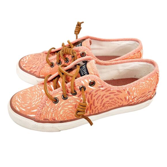 Sperry Seacoast Fish Circle Sneakers Sz 5 - Picture 2 of 7